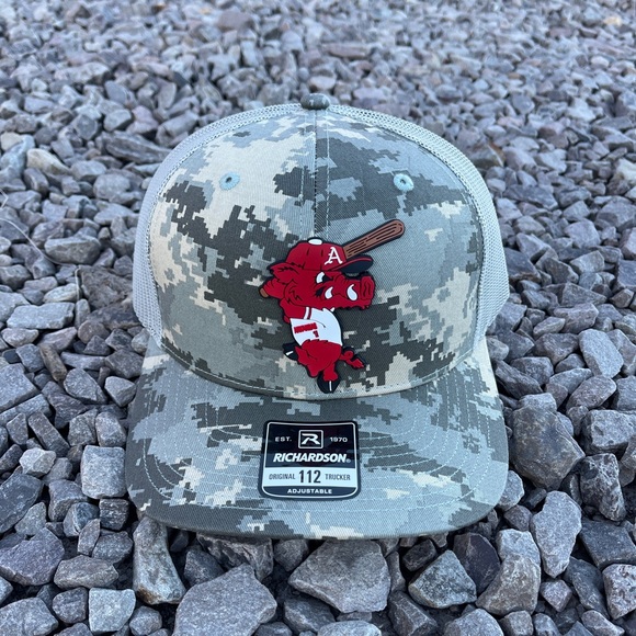 Ribby at Bat 3D Patterned Snapback Trucker Hat- Military Digital Camo - Picture 1 of 5